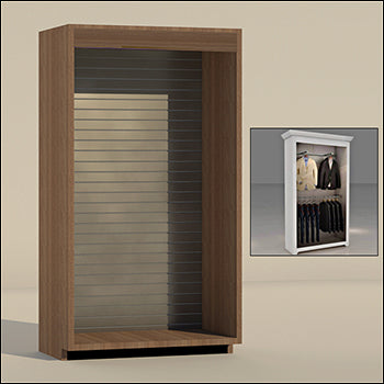 Single Section Armoire - Finish, Trim & Back Wall Options - 1
