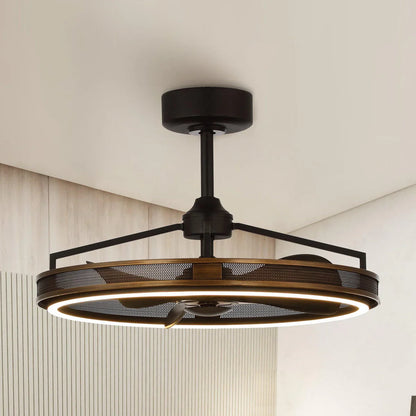 27-inch ceiling fan with 40W LED light strip and remote control for stylish interiors
