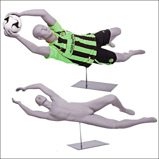 Goalie Dive Soccer Pose or Football Dive Catch Mannequin Pose - 1