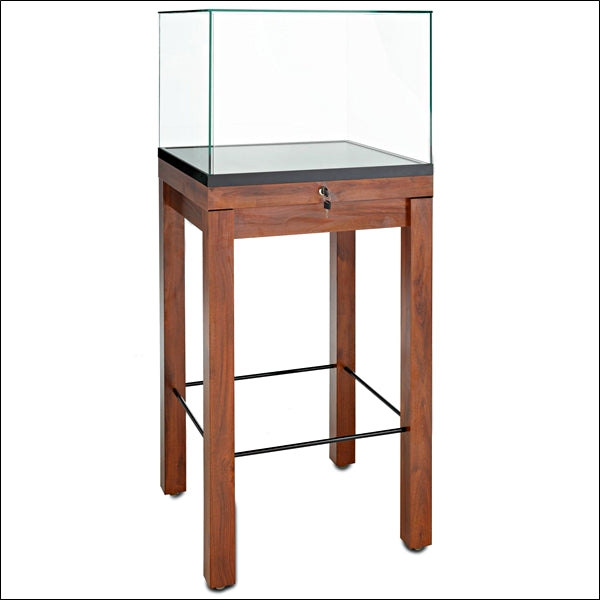 Premium Museum Square Pedestal Showcase With Legs - 1