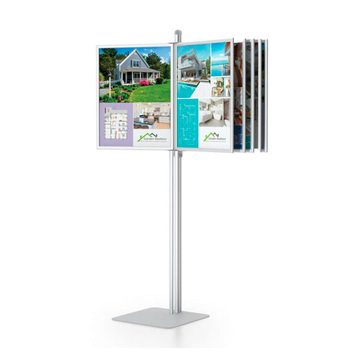 Free Standing Swing Panels - Satin Silver - 1