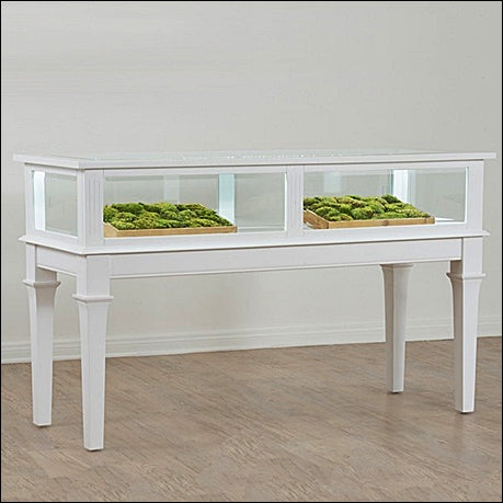 Vintage Showcase with Legs - Antique White - 1