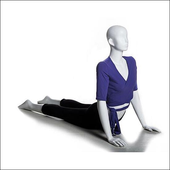 White Yoga Mannequin Display - Upward Dog Pose - 1