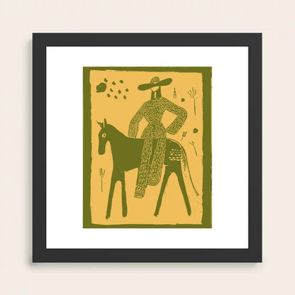 Yes Olive art print in black frame, modern décor for restaurants, boutique hotels, and cocktail lounges