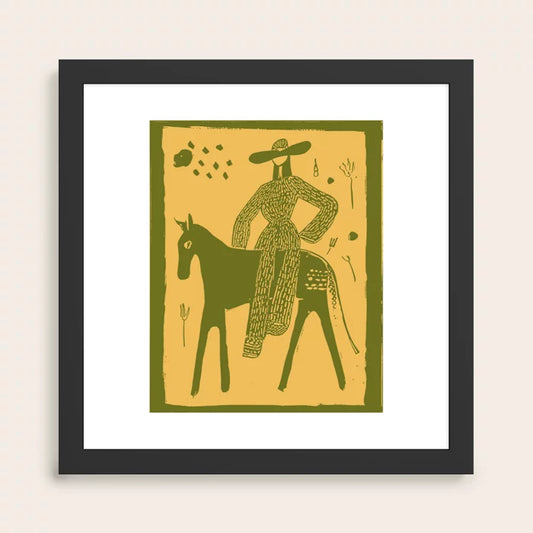 Yes Olive art print in black frame, modern décor for restaurants, boutique hotels, and cocktail lounges